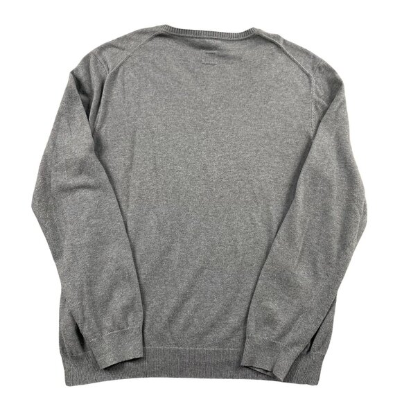 Hugo Boss Sweater Mens Large Grey Midler VNeck Regular Fit Pullover - Picture 2 of 9
